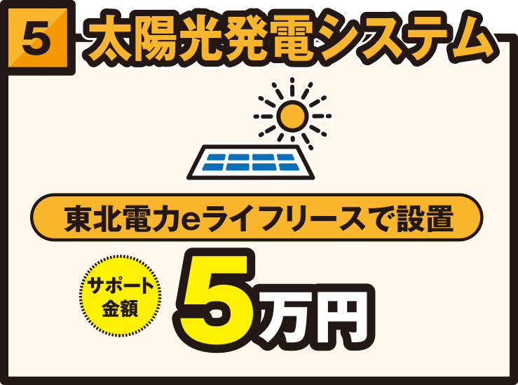 太陽光発電システム 東北電力eライフリースで設置