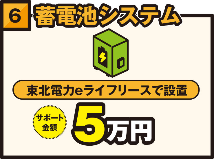 蓄電池システム 東北電力eライフリースで設置